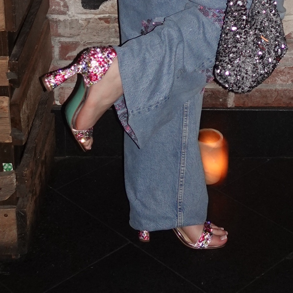 Betsey Johnson Heels 8.5  SB-DANI FLORAL MULTI - Picture 9 of 10